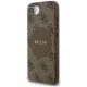 Guess 4G Circle Classic Logo MagSafe Case for iPhone 16e - Brown