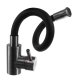 Ruhhy 26324 Flexible Kitchen Faucet with 360° Swivel Spout, Black/Silver