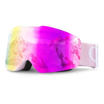Qunature Frameless Ski Goggles, Pink