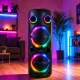 Wireless Bluetooth Speaker 06403 with Microphone, LED, FM, USB, Black