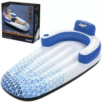 Bestway Indigo Wave 43533 Inflatable Lounge Mattress with Backrest, 191x107 cm