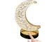 LED RGB Moon Table Night Light with Crystal Imitation, USB