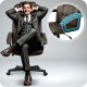 Ergonomic Office Chair Sofotel, Swivel Desk Chair with Lumbar Support, Dark Brown