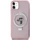 Karl Lagerfeld iPhone 11 / XR Case Ring Stand Karl & Choupette MagSafe, Pink