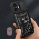 Hybrid Armor Camshield Case for iPhone 17 with Stand and Camera Cover, Black