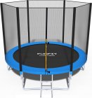 FUNFIT Garden Trampoline with Safety Net and Ladder, 252 cm