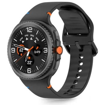 Tech-Protect Silicone Strap for Samsung Galaxy Watch 40/44/46 mm, Black