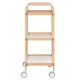 Cosmetic Helper Trolley HS-09 Wooden, White
