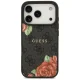 Guess 4G Flowers Print MagSafe Phone Case Cover iPhone 17 Pro Max - black