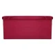 Folding Velvet Storage Ottoman Bench 77x38x37 cm, Burgundy