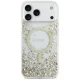 Guess Resin Bottom Glitter MagSafe Case for iPhone 17 Pro Max Gold