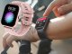 Unisex Sports Smartwatch with Bluetooth Calling, Silicone Strap, Pink