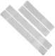 Car Door Sill Protective Stickers (4 pcs), Silver Carbon