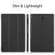 Samsung Galaxy Tab A 10.5 (SM-T590 T595) Trifold Stand PU Leather Hard Protective Cover Case, Black