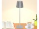 Wireless Touch LED Table Lamp, 3 Light Colors, Silver