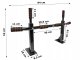 Ceiling / Wall Mount Crossbar Pull-Up Bar Sport Workout Body Training Fitness (Up to 250 kg)