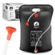 4Fizjo Mountain Goat Solar Camping Shower 20L, Black