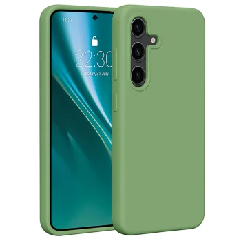 Etteri Silicone Case for Samsung Galaxy S24, Light Green