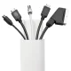 Maclean MC-814 W Aluminum Cable Trunking, 62x20x750mm, White