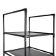 Ruhhy Modular Shoe Rack, 10 Tiers, Black