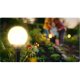 Ilumen LS-102 White Solar Globe Lights Set of 4 - Outdoor Garden LED Lamps