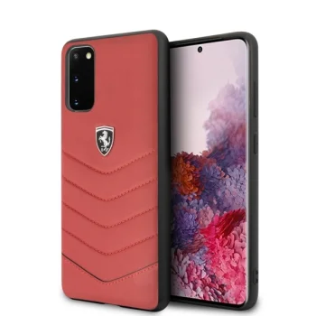 Ferrari Samsung Galaxy S20 Case Heritage Quilted, Red