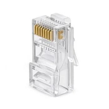 RJ45 Pass Through Modular Plugs for UTP Cat5e Cable, 100 pcs