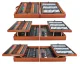 Artist\'s painting drawing set in a wooden box 174 pcs. pencils, paint, brushes, etc.