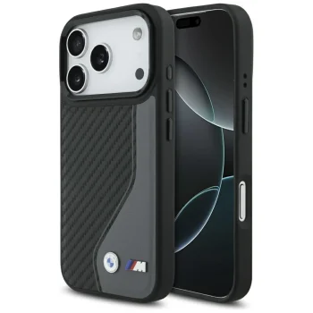 BMW iPhone 17 Pro Case M Carbon Logo MagSafe, Graphite