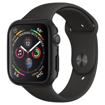 Apple Watch 4 / 5 / 6 / Se ( 44 mm ) Spigen Thin Fit Case Cover, Black