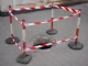Warning Tape, White-Red, 100m, 52mm