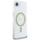 Guess IML Glitter Circle MagSafe Case for iPhone 16e, Clear
