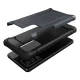 Samsung Galaxy A56 ( SM-A566B / DS ) Armor Guard Plastic + TPU Hybrid Case Cover, Black