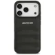 Mercedes AMG Leather Debossed Lines Case for iPhone 18 Pro / 17 Pro, Black