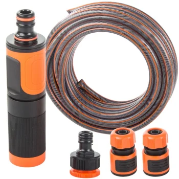 Garden Hose 1/2" 15m 4-Layer Reinforced with Spray Gun & Connectors DIVODV