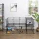 Leobert Modular Playpen for Small Animals, 2 Levels, Black