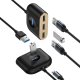 HUB Baseus Square USB-A to 1x USB-A 3.2 Gen 1 / 3x USB 2.0 with 1m cable - black