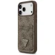 Guess 4G Nauble Card Triangle Phone Case Cover iPhone 17 Pro Max - Brown