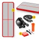 4FIZJO AirTrack Inflatable Gymnastics Mat 6 x 2 x 0.2 m, Red