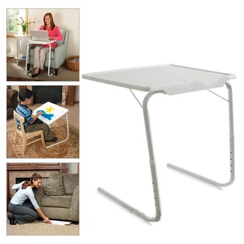 Foldable Adjustable Laptop Table, 52x40 cm