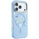 Karl Lagerfeld Script Logo MagSafe Case for iPhone 18 Pro / 17 Pro, Light Blue