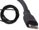 Strong long USB-C charging cable for phone, 0.9m, 2.1A, black or white