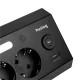 Huslog Surge Protector Power Strip with USB C, 4 Outlets and LED Night Light