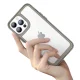 Outer Space Case for iPhone 12 Pro Max Hybrid Cover with TPU Frame Red