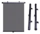 Universal Car Sunshade Roller Blinds (2 pcs), 40 cm, Black