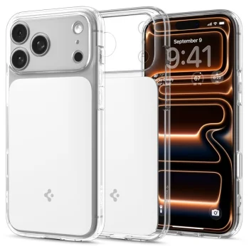 Spigen iPhone 17 Pro Case Ultra Hybrid T MagSafe, Clear / White