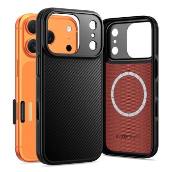 Tech-Protect Kevlar Aramid MagSafe Phone Case Cover iPhone 17 Pro Max - black