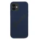 Guess iPhone 12 mini Case Silicone Vintage Script, Blue