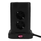 Huslog Vertical Tower Power Strip with USB & USB-C, 8 Sockets (HUS1004)