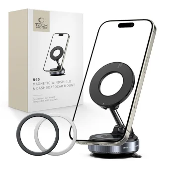 Tech-Protect N60 MagSafe Magnetic Car Holder - Black